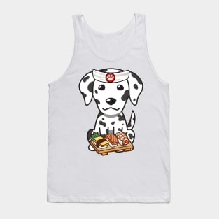 Sushi Chef Dalmatian Tank Top